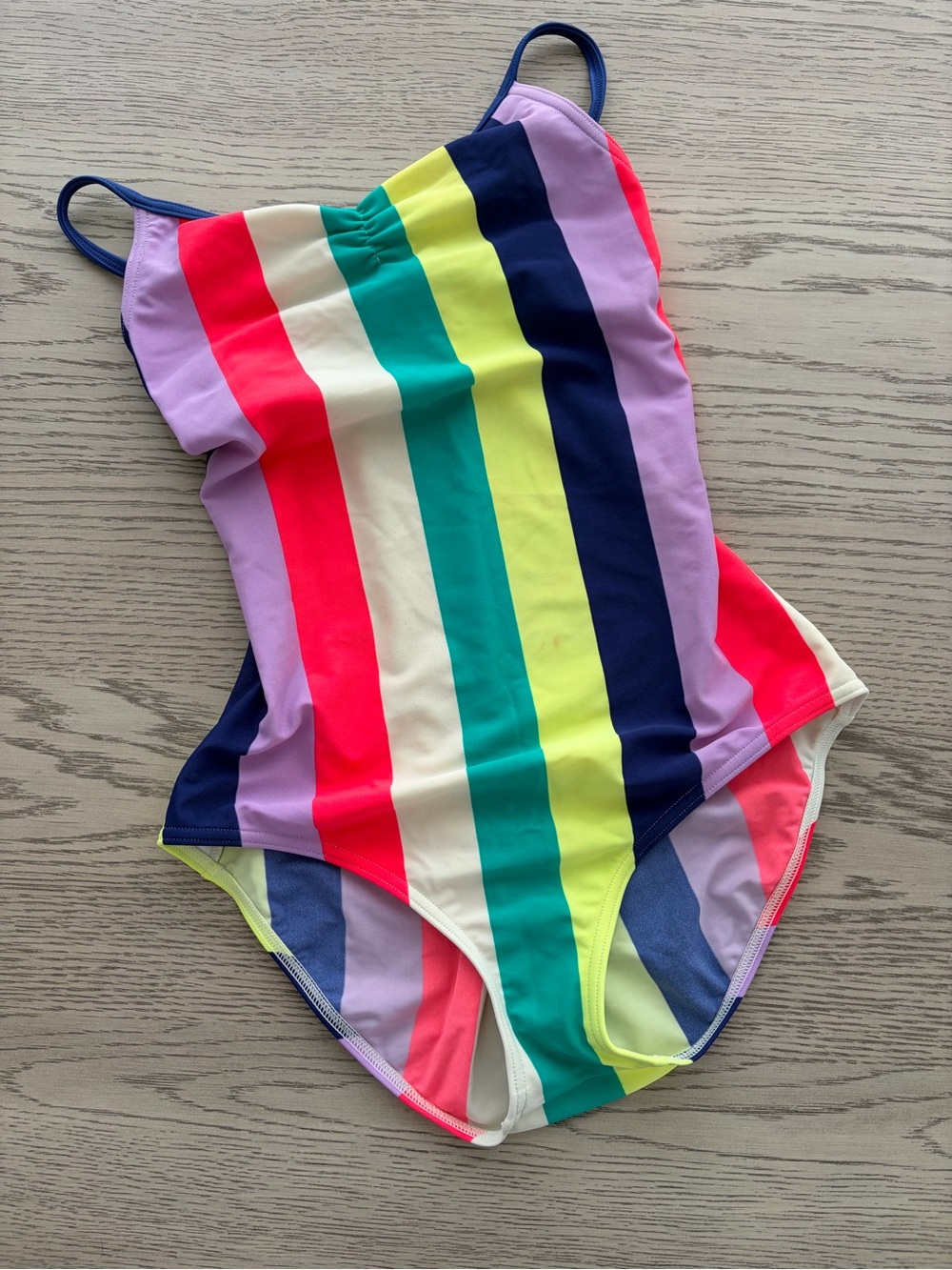 Kids Rainbow Stripe One-Piece Swimsuit - Multicolor